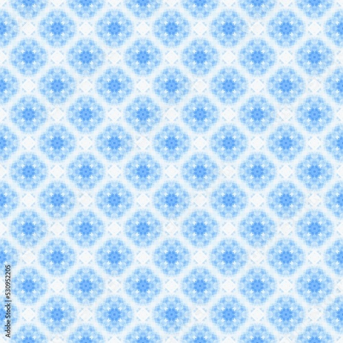 seamless pattern with blue flowers