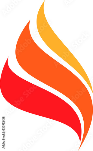 Fire icon. flame sign