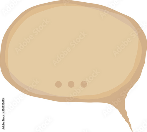 Speech bubble hand drawn ic...
