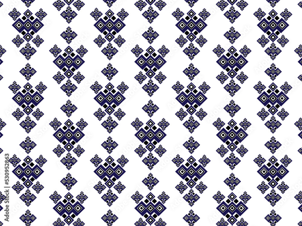 Fototapeta premium Abstract blue pattern background vector.