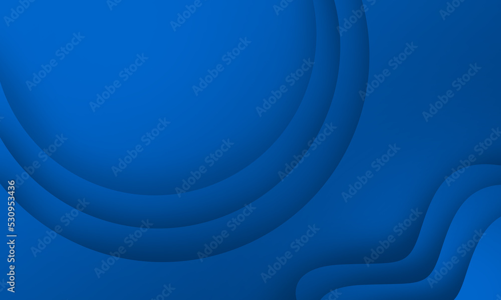 Obraz premium blue paper cut wave curve abstract background