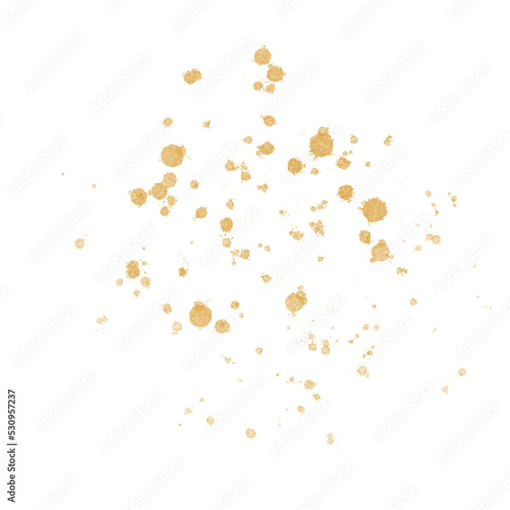 Gold Splatter Paint Splash