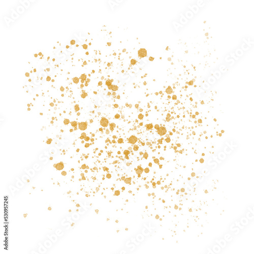 Gold Splatter Paint Splash