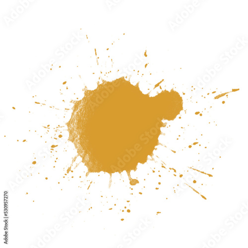 Gold Splatter Paint Splash