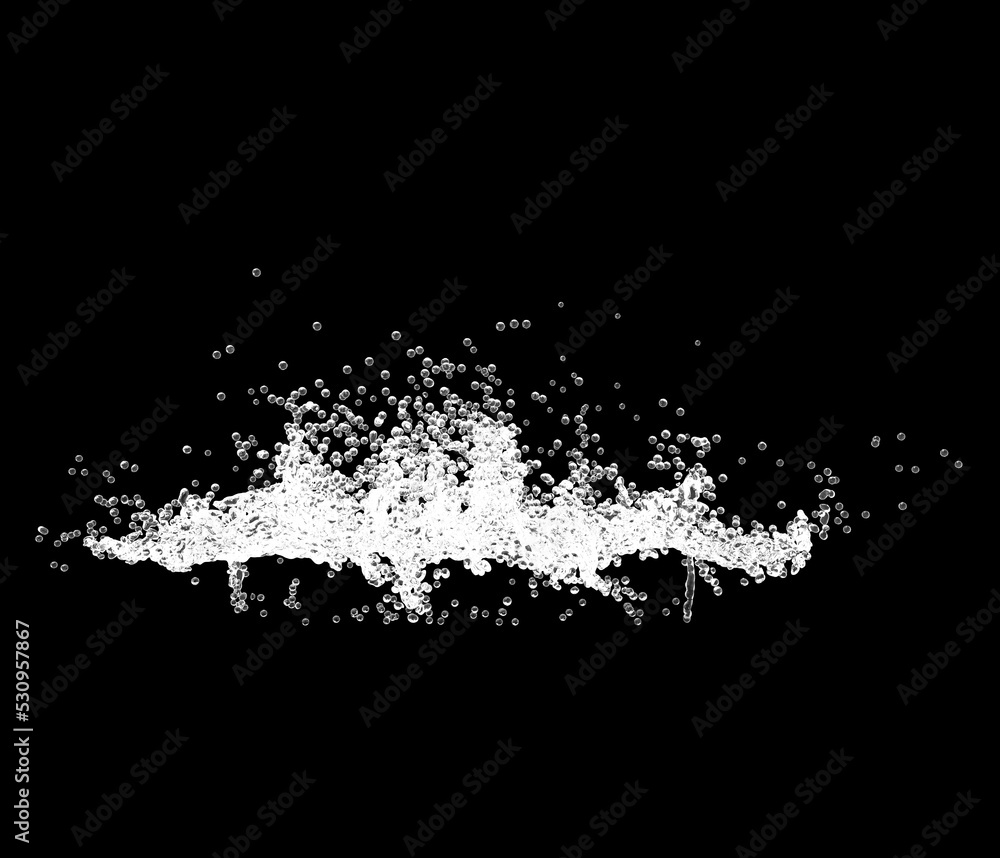CGの水飛沫 CGの水飛沫