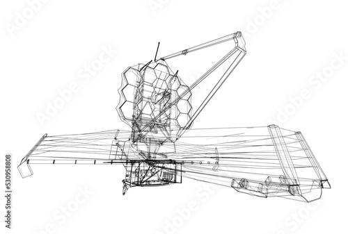 James Webb Space Telescope. Vector