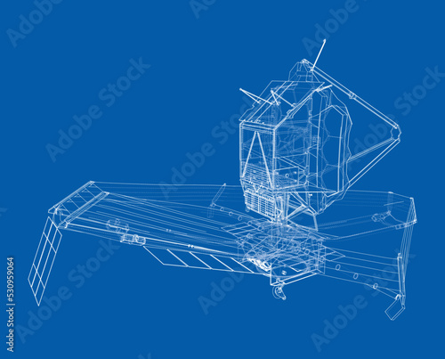James Webb Space Telescope. Vector