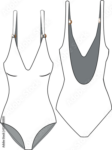 Fototapeta illustration of a underwear and swimwear