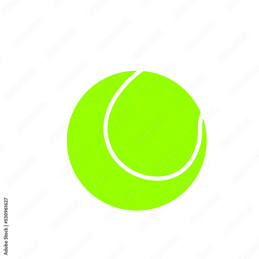 Tennis ball icon icon. Simple element illustration. 