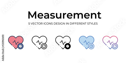 measurement icons set vector illustration. vector stock,