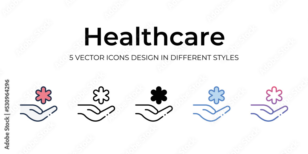 healthcare icons set vector illustration. vector stock,