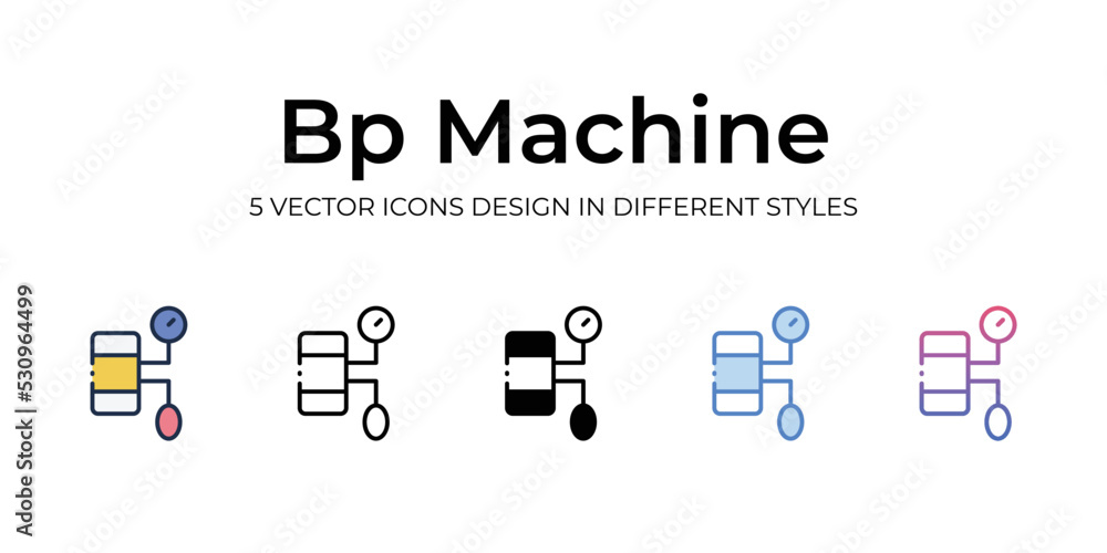 bp machine icons set vector illustration. vector stock, bp machine icons set vector illustration. vector stock,