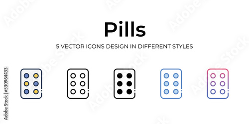 pills  set vector illustration. vector stock,