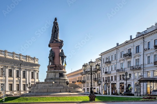 Catherine the Great Square in Odessa, Ukraine
