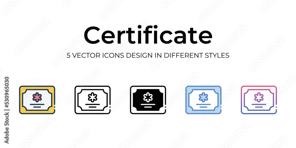 certificate icons set vector illustration. vector stock, certificate icons set vector illustration. vector stock,