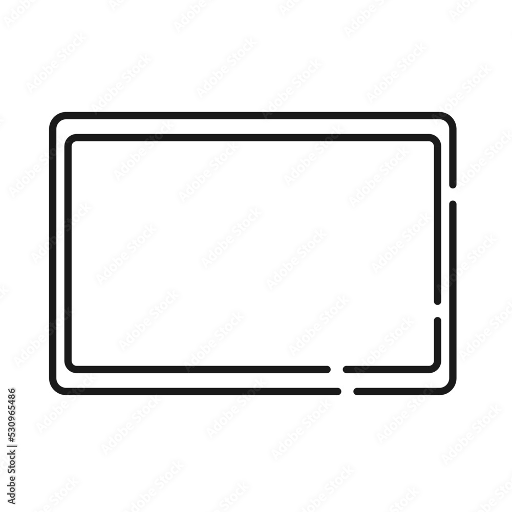 タブレット端末のシンプルなイメージイラスト