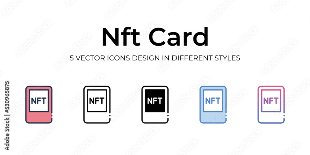 nft card icons set vector illustration. vector stock, nft card icons set vector illustration. vector stock,