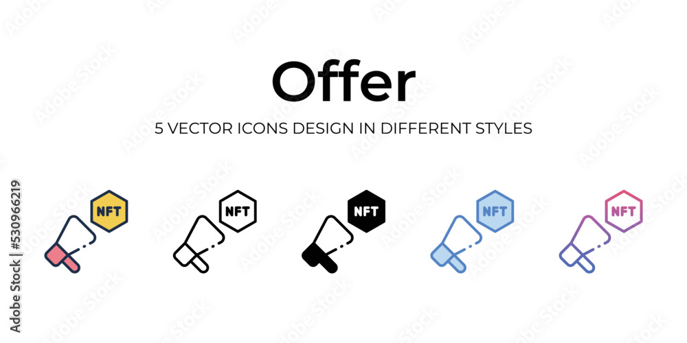 nft offer icons set vector illustration. vector stock, nft offer icons set vector illustration. vector stock,
