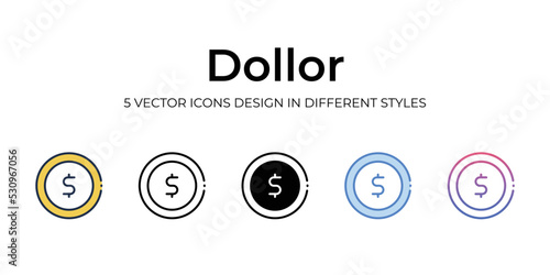 nft dollor icons set vector illustration. vector stock, photo