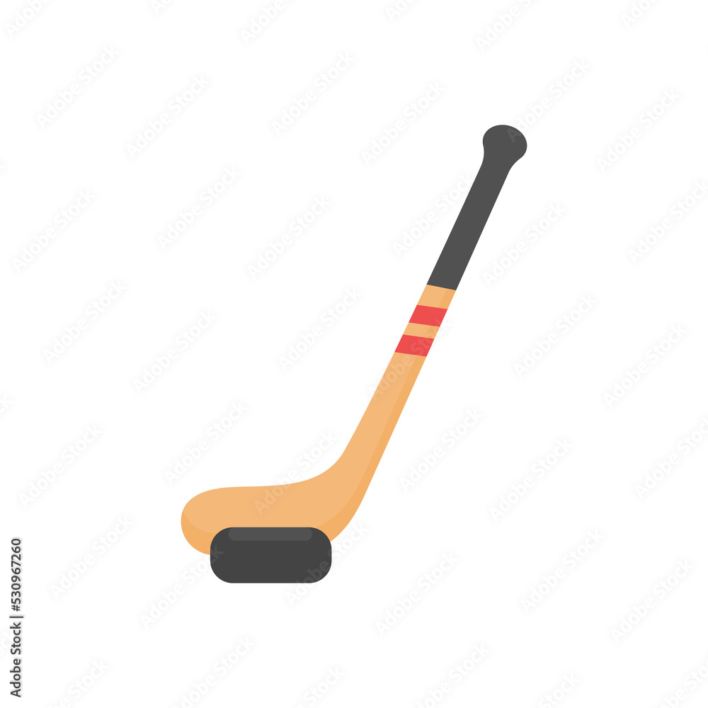 hockey stick and ball Equipment for playing sports on ice. hockey stick and ball Equipment for playing sports on ice.