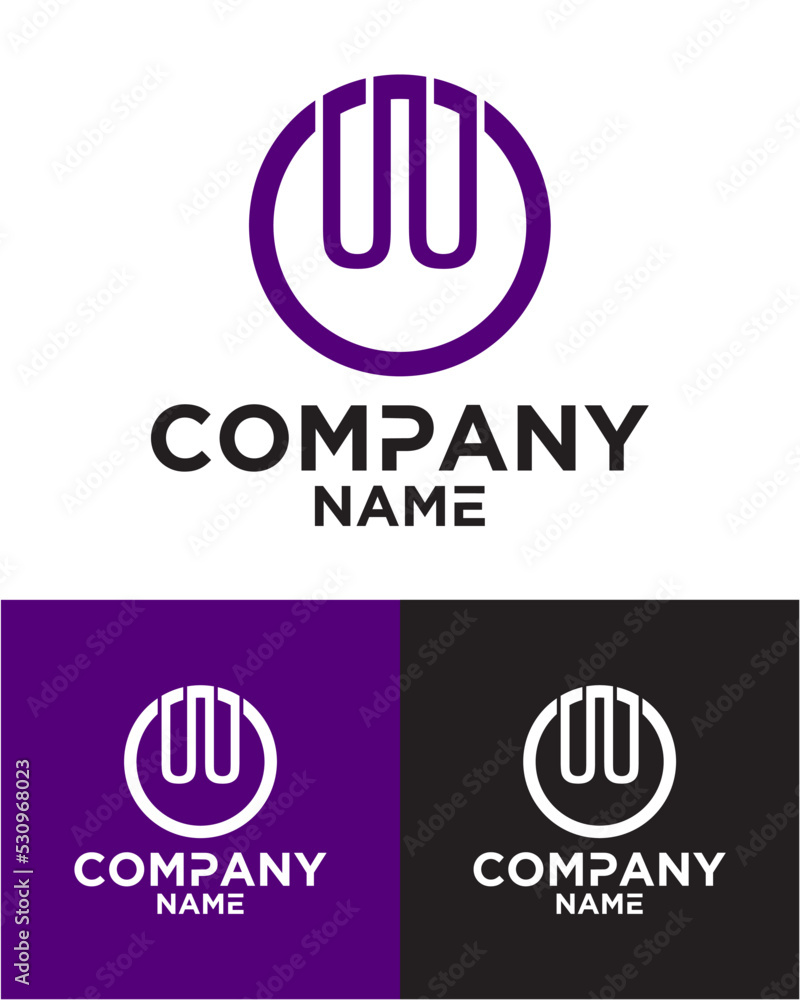 Initial letter u u logo vector design template Initial letter u u logo vector design template