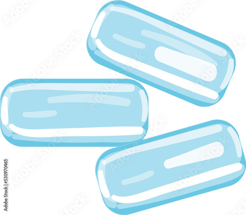 Ice gum icon cartoon vector. Candy pack. Stick package