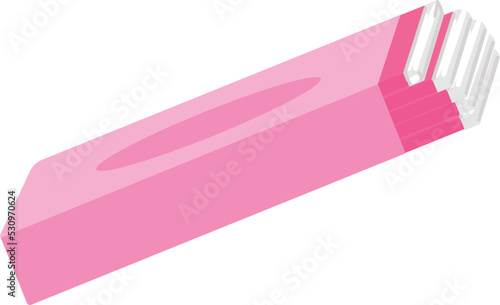 Pink gum sticks icon cartoon vector. Candy bubble. Gummy stick