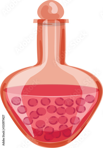 Perfume bottle icon cartoon vector. Cosmetic water. Fragrance cologne