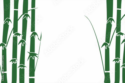 Fototapeta Naklejka Na Ścianę i Meble -  Bamboo Wall Decorating Art, Bamboo Painting for decoration, Bamboo Vector Art