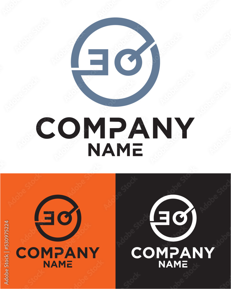 Initial letter e q logo vector design template Initial letter e q logo vector design template