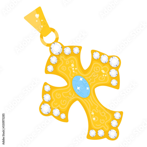 Christ pendant flat editable sticker icon
