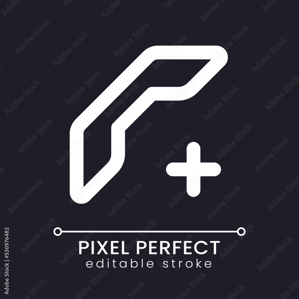 Add new contact pixel perfect white linear ui icon for dark theme ...