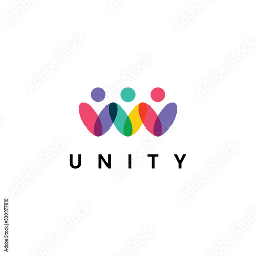Minimal together unity logo diversity 