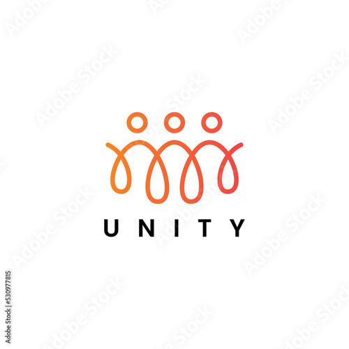 Minimal together unity logo diversity 