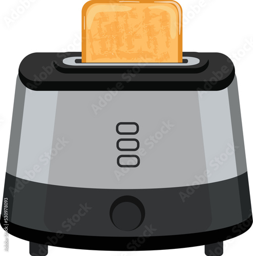 Sandwich toaster icon cartoon vector. Bread machine. Food electric