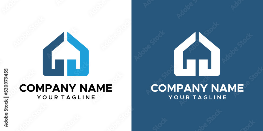 a GG home themed graphic image, on a blue and white background. vector graphics base. a GG home themed graphic image, on a blue and white background. vector graphics base.