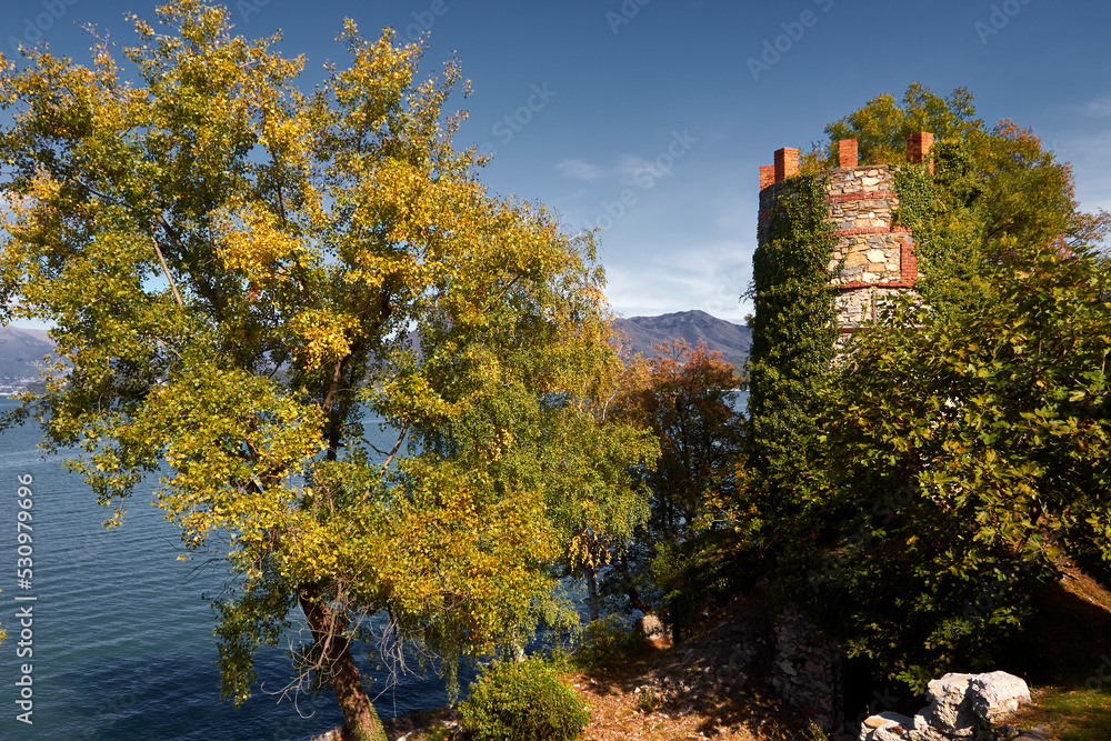 The ancient lime kilns of Ispra's city on Lake Maggiore