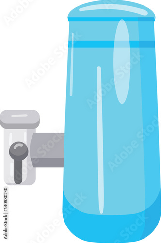 Water cooler icon cartoon vector. Purification system. Tank treatment