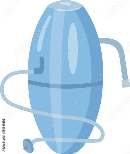 Tank filter icon cartoon vector. Water purification. System treatment