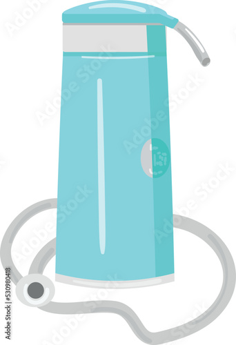 Water treatment jug icon cartoon vector. Filter purification. Tank home