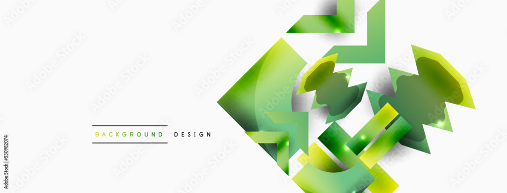 Dynamic composition, shiny geometric shapes abstract background. Trendy techno business template for wallpaper, banner, background or landing Dynamic composition, shiny geometric shapes abstract background. Trendy techno business template for wallpaper, banner, background or landing