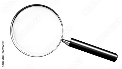 magnifier isolated on white background