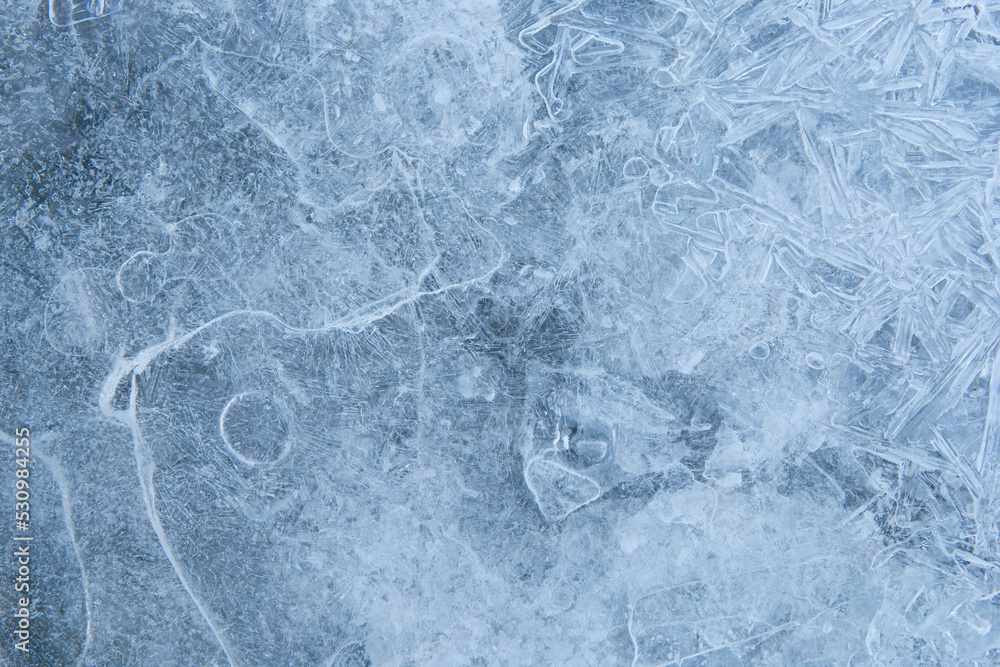 Obraz premium blue ice texture background