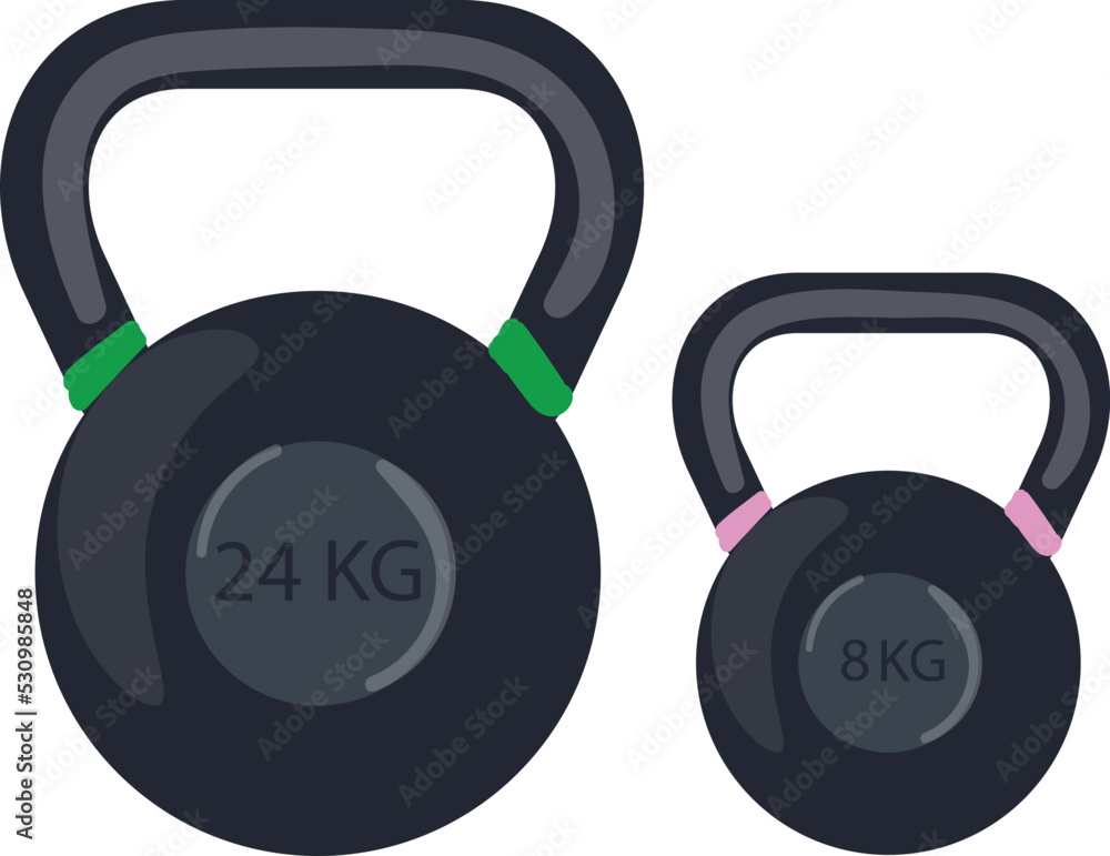 Gym kettlebell icon cartoon vector. Sport fitness. Heavy power Gym kettlebell icon cartoon vector. Sport fitness. Heavy power