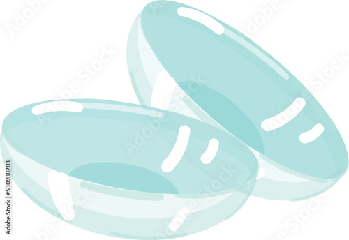 Modern contact lens icon cartoon vector. Eye case. Optical drop