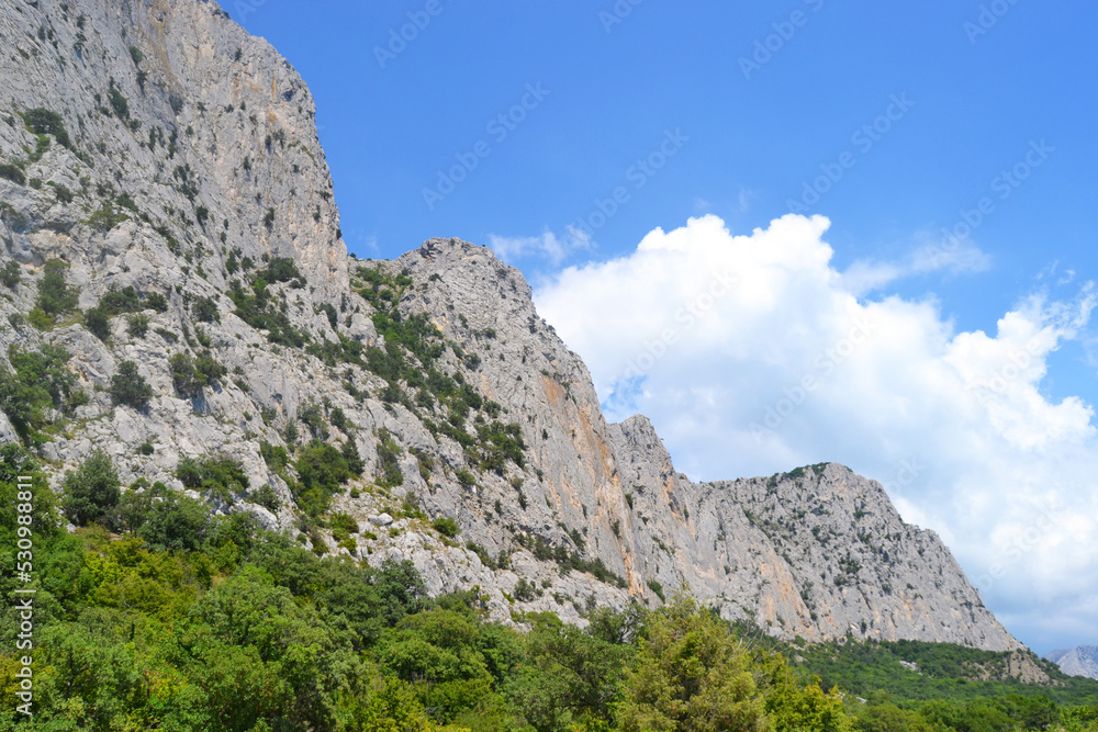 Mountains of Crimea against the blue sky Mountains of Crimea against the blue sky