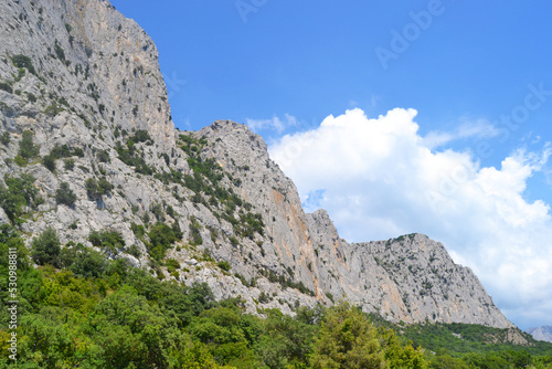 Mountains of Crimea against the blue sky