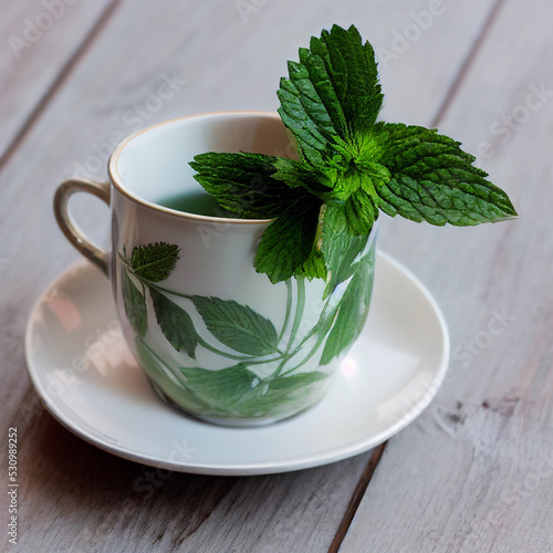 tea with mint
