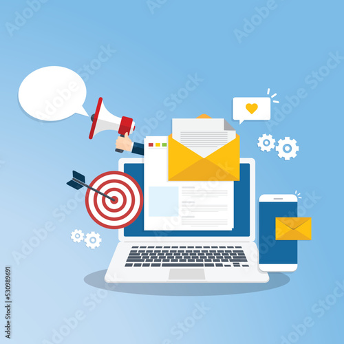 Email and messaging, Email marketing campaign, Working process, New email message 