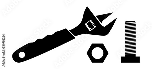 key, bolt, nut